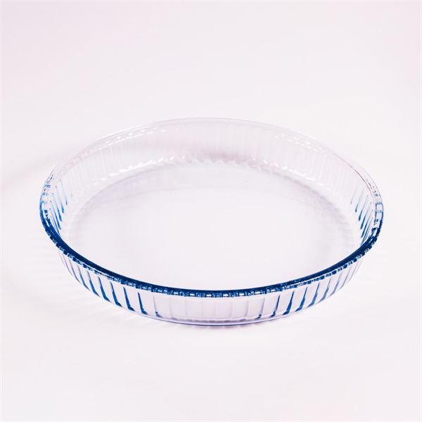 BORCAM kerek bordázott hőálló üvegedény 2.950ml, 319*50mm
