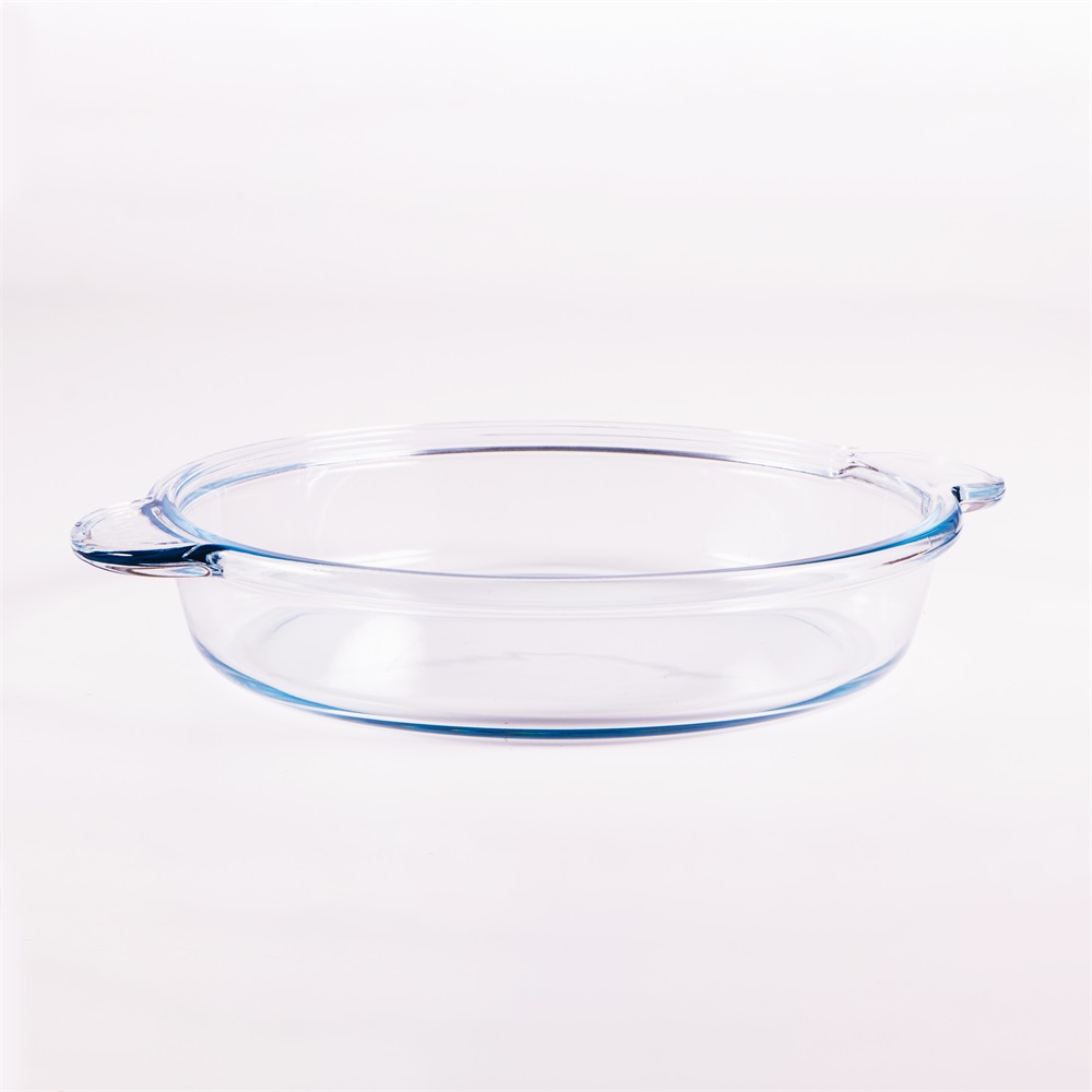 BORCAM kerek hőálló üvegedény fogóval 1.850ml, 390*256*54mm
