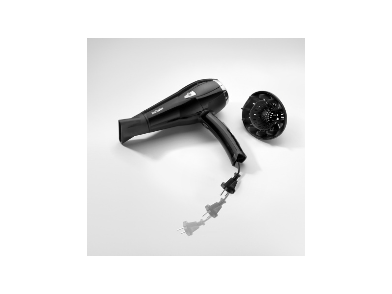 BaByliss D374DE Cordkeeper fekete hajszárító