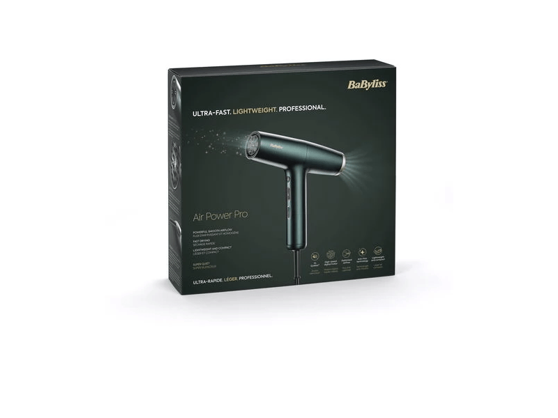 BaByliss D6555DE Air Power Pro Ionos zöld-arany hajszárító