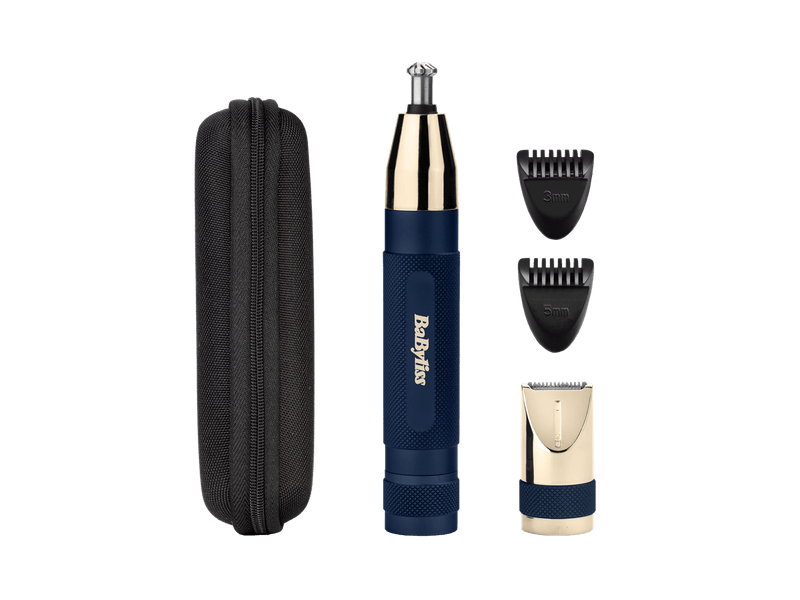 BaByliss E112E Super X-Metal Series kék orr- és fülszőrzetnyíró szemöldök trimmerrel
