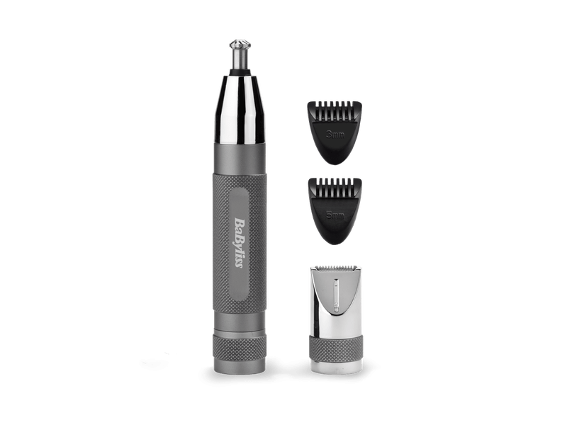 BaByliss E116E Super X-Metal Series szürke-ezüst orr- és fülszőrzetnyíró szemöldök trimmerrel