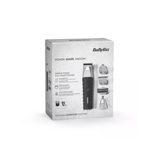 BaByliss MT812E Lithium Power 11az1-ben szürke arc- és testszőrtelenítő készlet