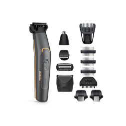 BaByliss MT987E Graphite Precision 12az1-ben szürke-arany arc- és testszőrtelenítő készlet