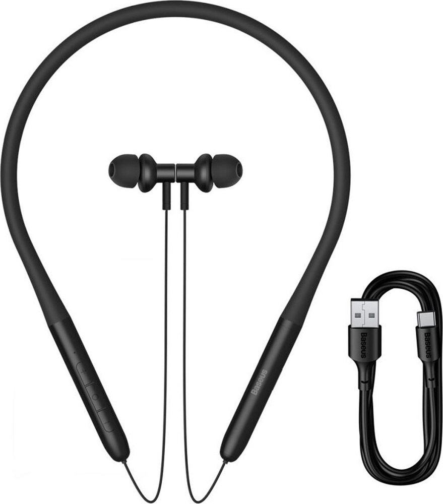 Baseus A00025900117-Z1 Bowie P1x 2023 In-ear Neckband vezeték nélküli Bluetooth fekete fülhallgató