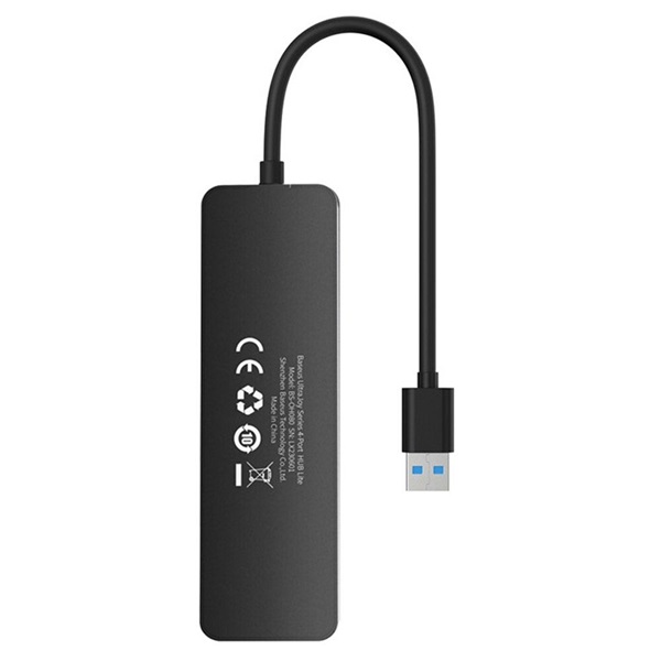Baseus B0005280B111-02 UltraJoy Lite 4in1 fekete HUB