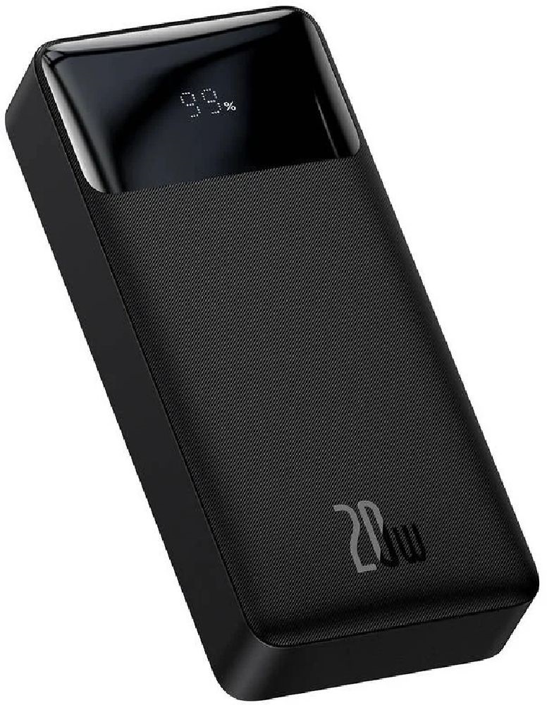 Baseus Bipow 20000mAh digitális kijelzős fekete power bank
