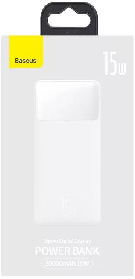Baseus Bipow 30000mAh fehér powerbank