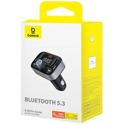 Baseus C10762200113-00 S09 Pro fekete FM transzmitter