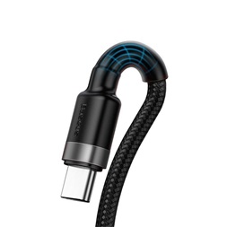 Baseus CATKLF-PG1 Cafule 1m USB/Type-C fekete-szürke adat- és töltőkábel