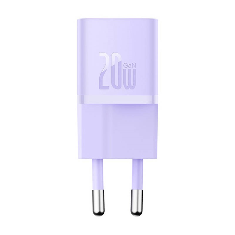 Baseus CCGN050105 Mini GaN5 20W lila hálózati töltő adapter