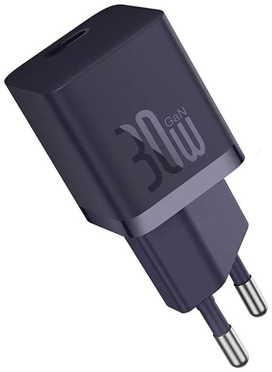 Baseus CCGN070705 Mini GaN5 30W lila hálózati töltő adapter