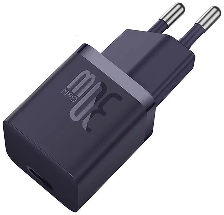 Baseus CCGN070705 Mini GaN5 30W lila hálózati töltő adapter