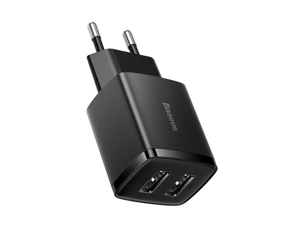 Baseus CCXJ010201 10,5W 2xUSB fekete gyorstöltő