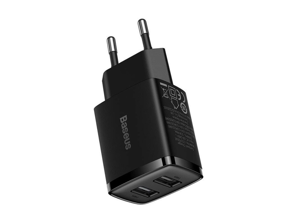 Baseus CCXJ010201 10,5W 2xUSB fekete gyorstöltő