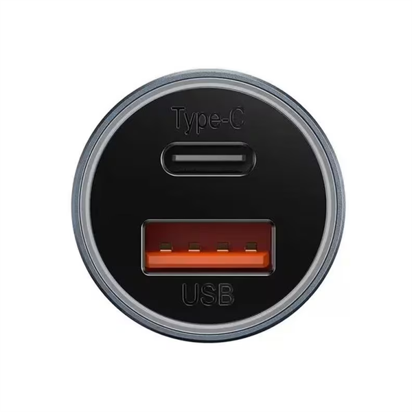 Baseus CGJM000113 Golden Contactor Max 60W/USB-A + USB-C szürke autós töltő