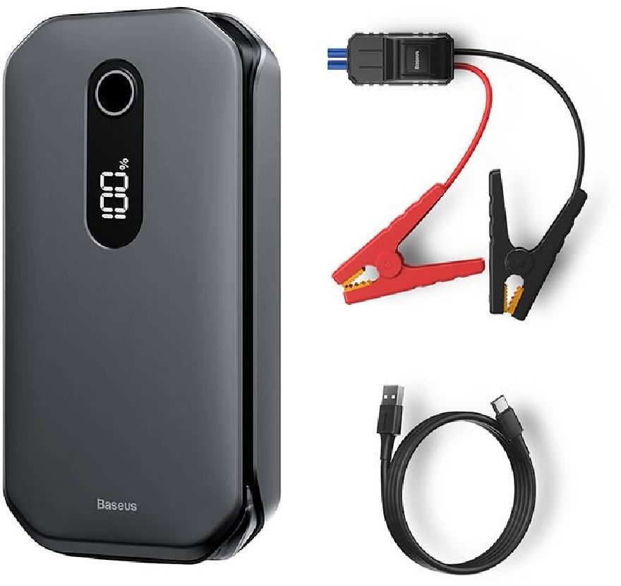 Baseus CRJS03-01 Super Energy Autó Jump Starter 12000mAh fekete power bank
