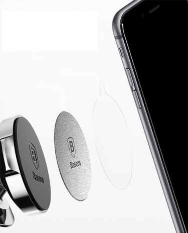 Baseus Magnet iron Suit 2 db ezüst mágneskorong autós tartóhoz