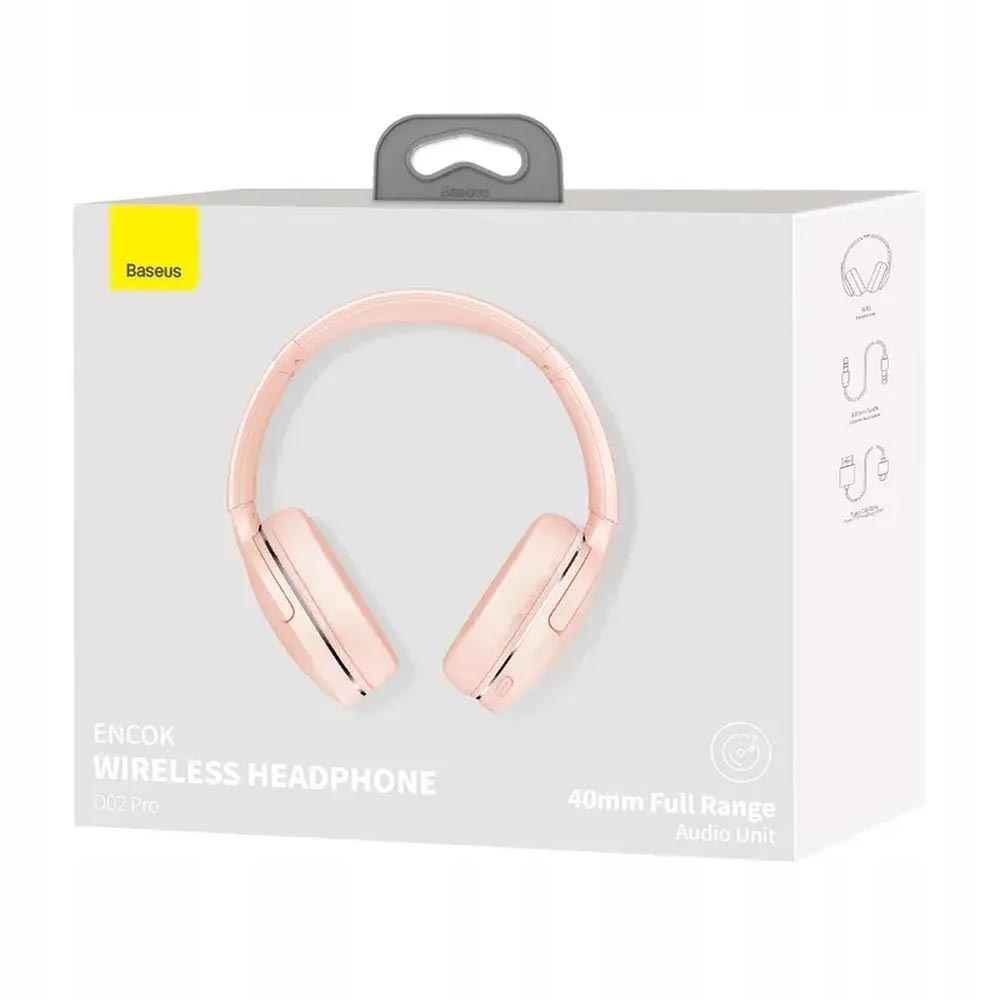 Baseus NGTD010304 Encok D02 Pro rózsaszín Bluetooth fejhallgató