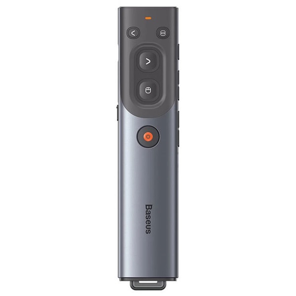 Baseus Orange Dot AI szürke vezeték nélküli akkumulátoros prezenter és lézer mutató