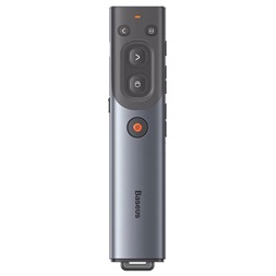 Baseus Orange Dot AI szürke vezeték nélküli akkumulátoros prezenter és lézer mutató