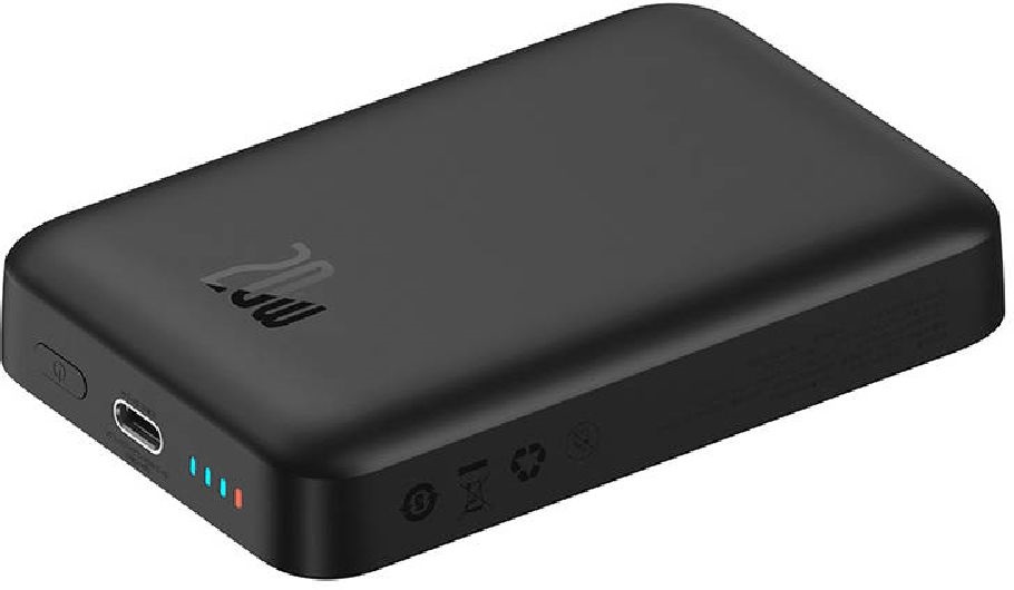 Baseus P10059001113-00 Magnetic Mini Air 10000mAh 20W fekete vezeték nélküli gyors töltő és power bank