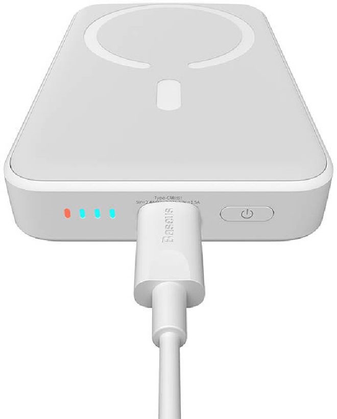 Baseus P10059001223-00 Mini Air 10000mAh 20W mágneses fehér power bank