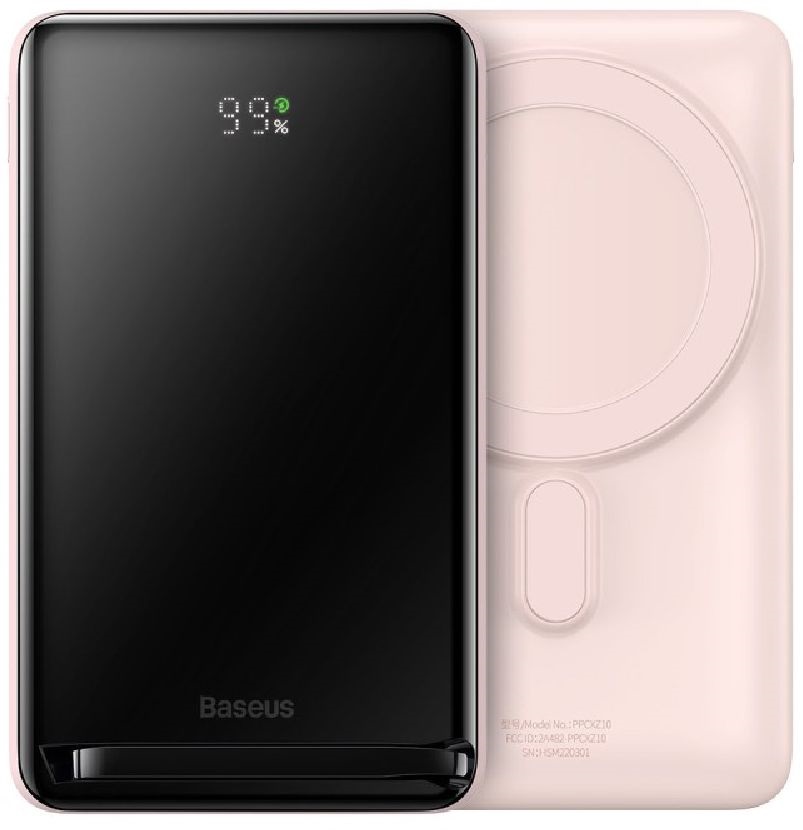 Baseus P10059001413-00 Magnetic Mini Air 10000mAh 20W rózsaszín power bank