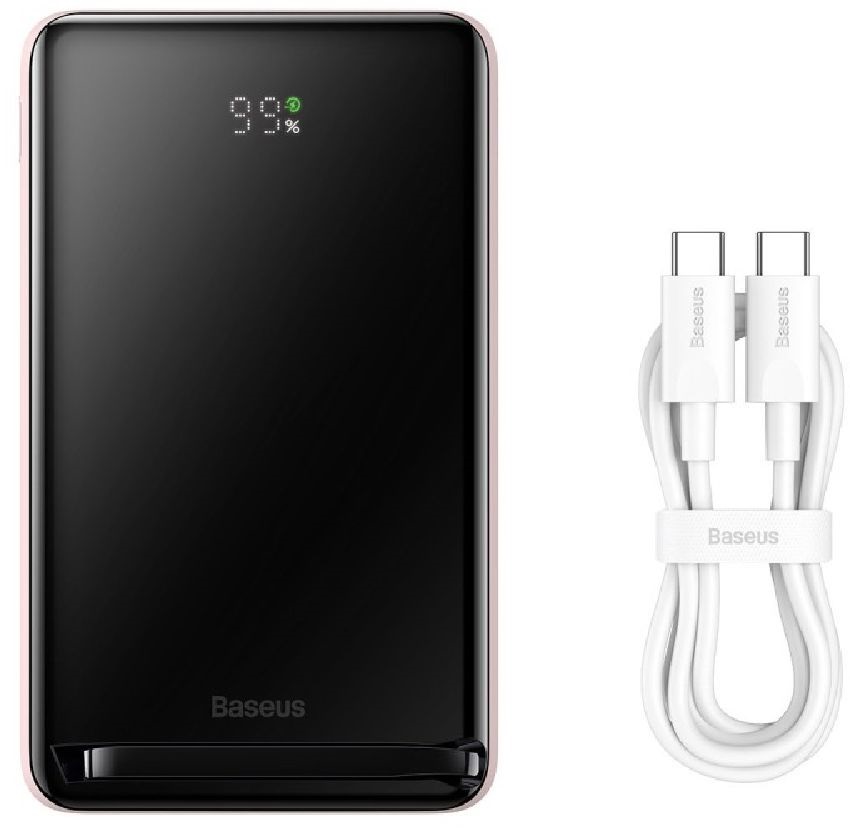 Baseus P10059001413-00 Magnetic Mini Air 10000mAh 20W rózsaszín power bank