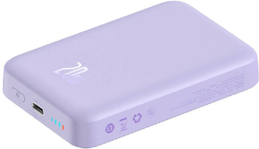 Baseus P10059001513-00 Mini Air 10000mAh 20W mágneses lila power bank