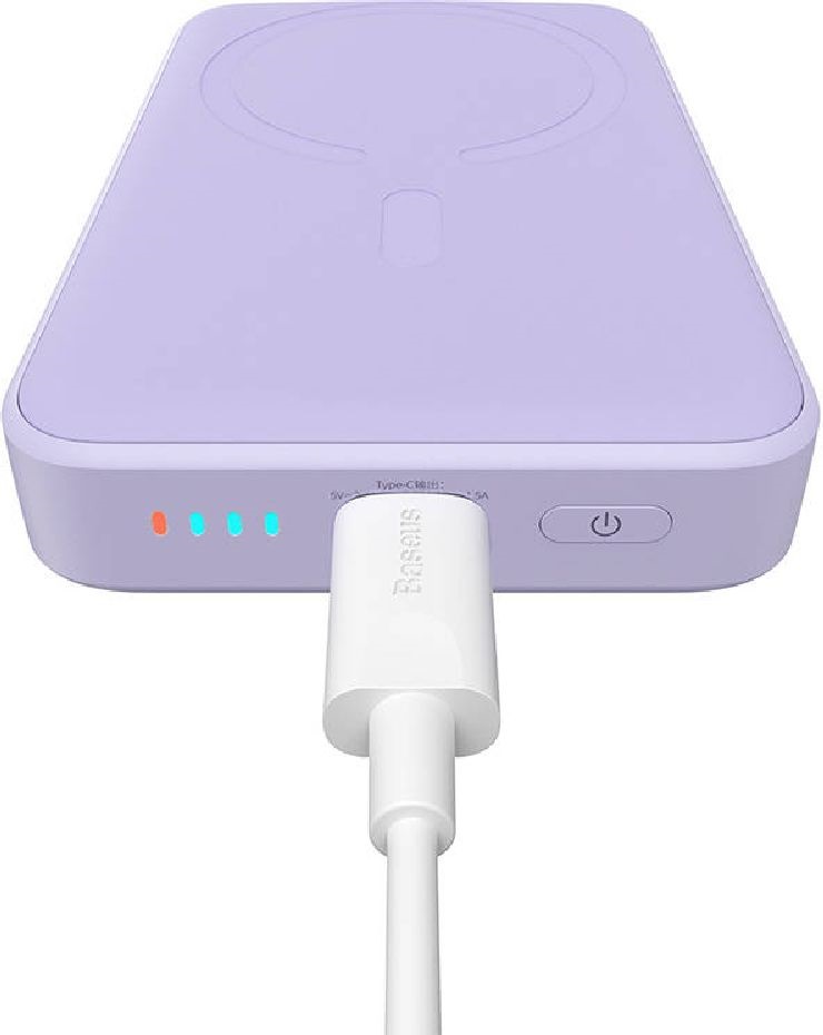 Baseus P10059001513-00 Mini Air 10000mAh 20W mágneses lila power bank