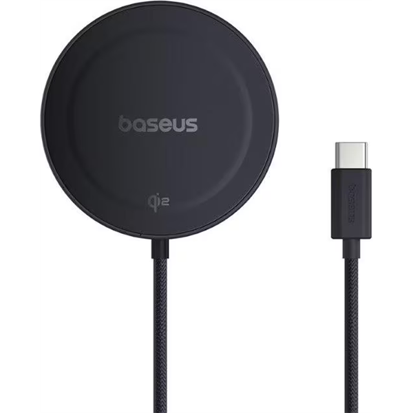 Baseus P10273300121-00 Simple Mini4 Magnetic Qi2 15W univerzális vezeték nélküli fekete töltő