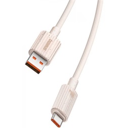 Baseus P10360203421-00 Habitat Series 1m USB - Type-C 100W rózsaszín gyorstöltő kábel
