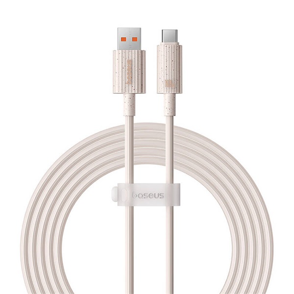 Baseus P10360203421-01 Habitat Series 2m USB - Type-C 100W rózsaszín gyorstöltő kábel