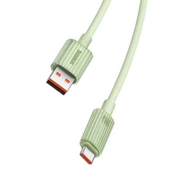 Baseus P10360203631-01 Habitat Series 2m USB - Type-C 100W zöld gyorstöltő kábel