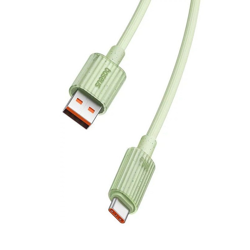 Baseus P10360203631-01 Habitat Series 2m USB - Type-C 100W zöld gyorstöltő kábel