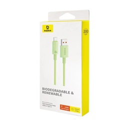 Baseus P10360203631-01 Habitat Series 2m USB - Type-C 100W zöld gyorstöltő kábel