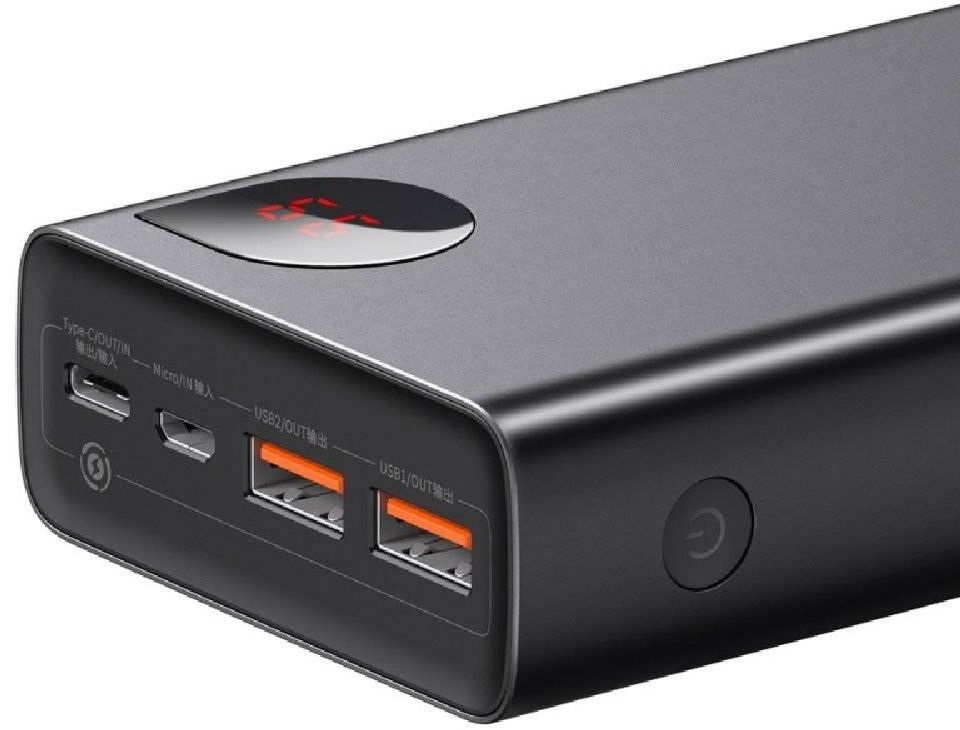 Baseus PPIMDA-D01 Adaman Metal 20000mAh fekete power bank