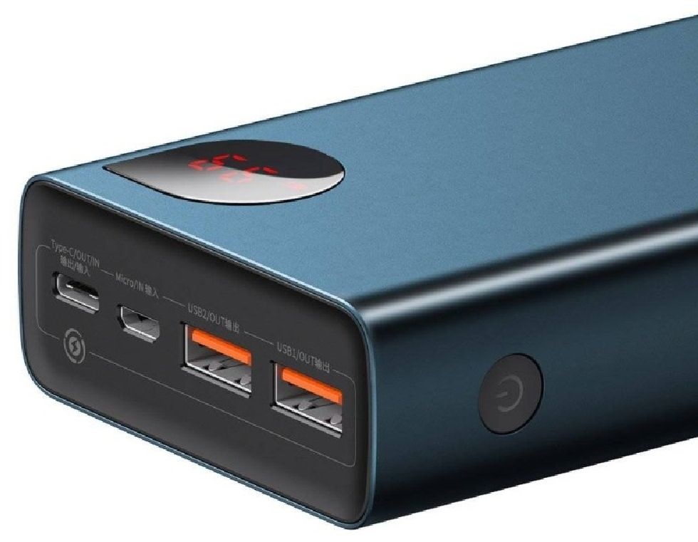 Baseus PPIMDA-D03 Adaman Metal 20000mAh kék power bank