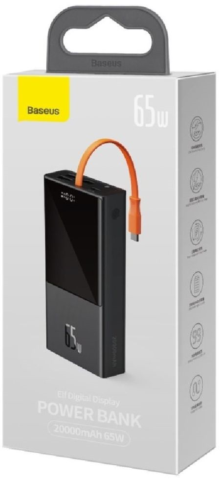 Baseus PPJL000001 20000mAh fekete power bank