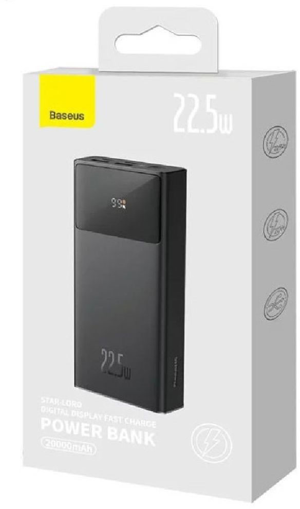 Baseus PPXJ080001 Star-Lord 20000mAh 22,5W fekete power bank