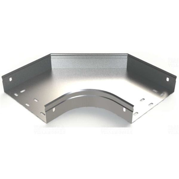 Basor 2/1344 CPERC 100x60 GS 100mm x 60mm-mag. 90° szalaghorganyzott acél kábeltálca idom