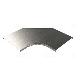 Basor 2/1430 TCPERC 100 GS vízszintes 90° szalaghorganyzott acél 100mm kábeltálca irányváltó idom fedél