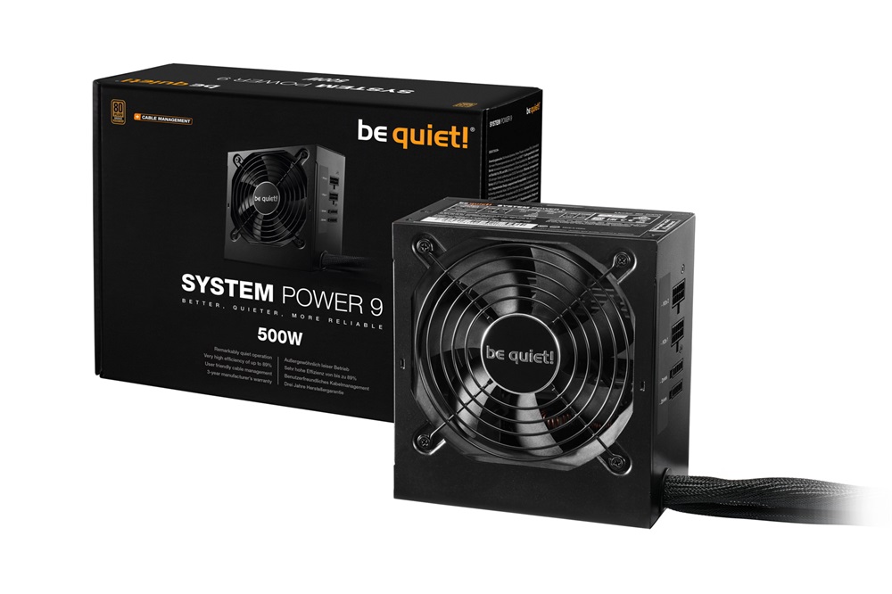 Be Quiet! 500W - BN301 80+ Bronz ATX félmoduláris tápegység