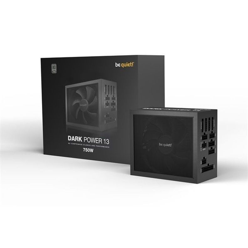 Be Quiet! 750W - DARK POWER 13 (80+ Titanium, ATX3.0, moduláris) fekete tápegység