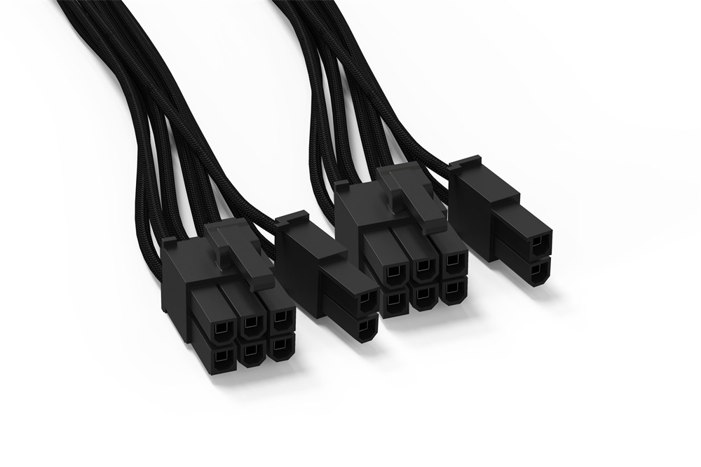Be Quiet! CP-6620 60cm 2x6+2 pines fekete PCI-E tápkábel