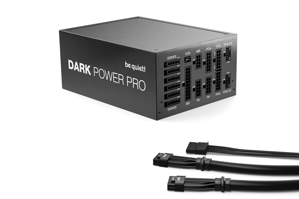 Be Quiet! Dark Power Pro 13 1300W 80+ Titanium (PCIe 5.0) ventillátorral dobozos tápegység