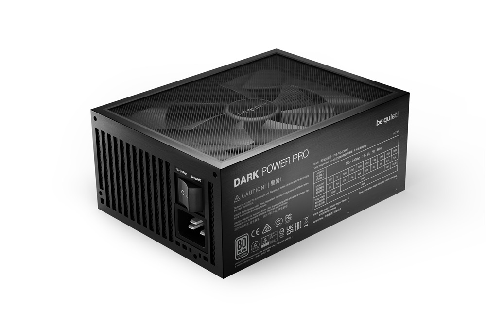 Be Quiet! Dark Power Pro 13 1300W 80+ Titanium (PCIe 5.0) ventillátorral dobozos tápegység