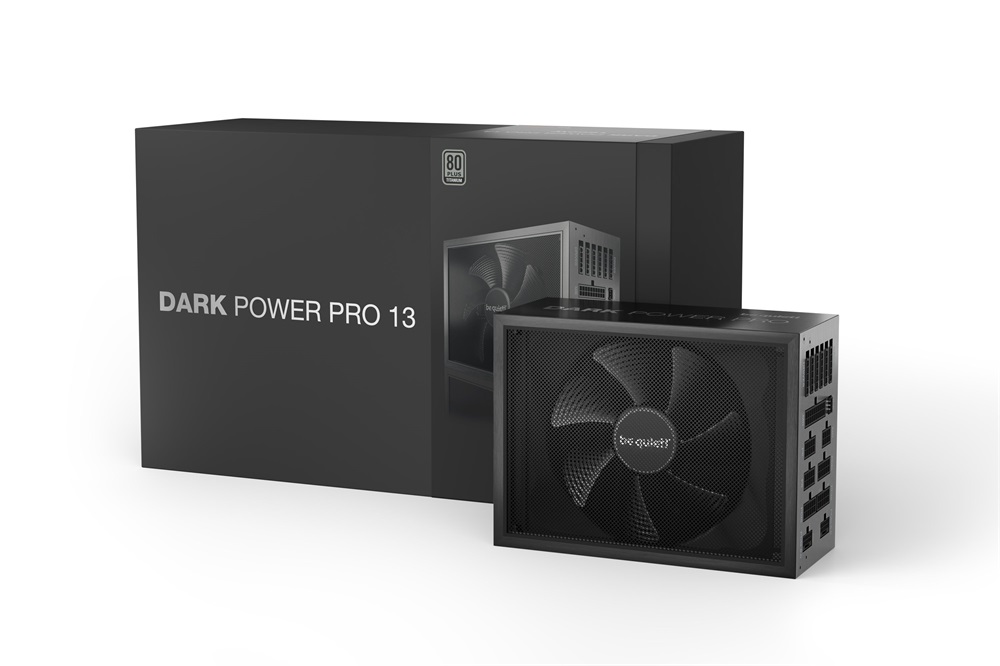 Be Quiet! Dark Power Pro 13 1300W 80+ Titanium (PCIe 5.0) ventillátorral dobozos tápegység