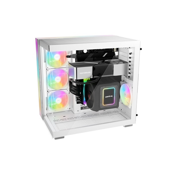 Be Quiet! LIGHT BASE 600 DX fehér (táp nélküli) ablakos ATX ház